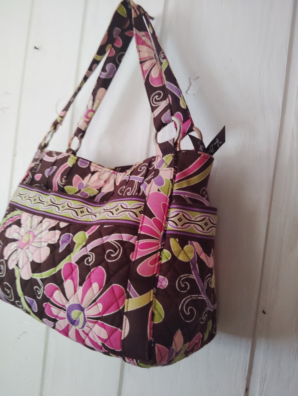 Vera Bradley Quilted Floral Shoulder Bag - Picture 3 of 11